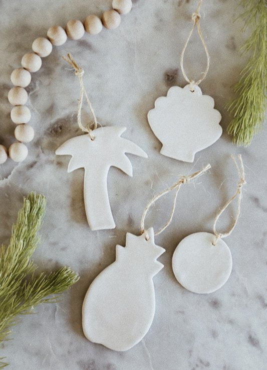 INSPIRED BY THE BEACH MAKE YOUR OWN CLAY ORNAMENTS