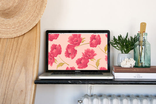 FREE DOWNLOAD! DRESS YOUR TECH WITH OUR GERANIUM BLOOMS PRINT