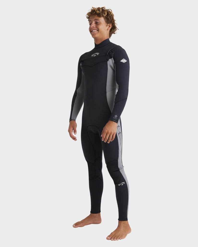 Mens 3/2mm Absolute Natural Chest Zip Steamer Wetsuit