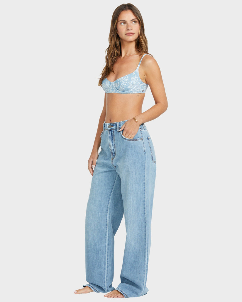 Womens Washed By The Sun Denim Pants