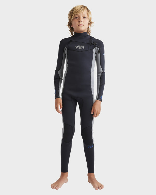 Boys 6-16 3/2mm Absolute Natural Chest Zip Steamer Wetsuit