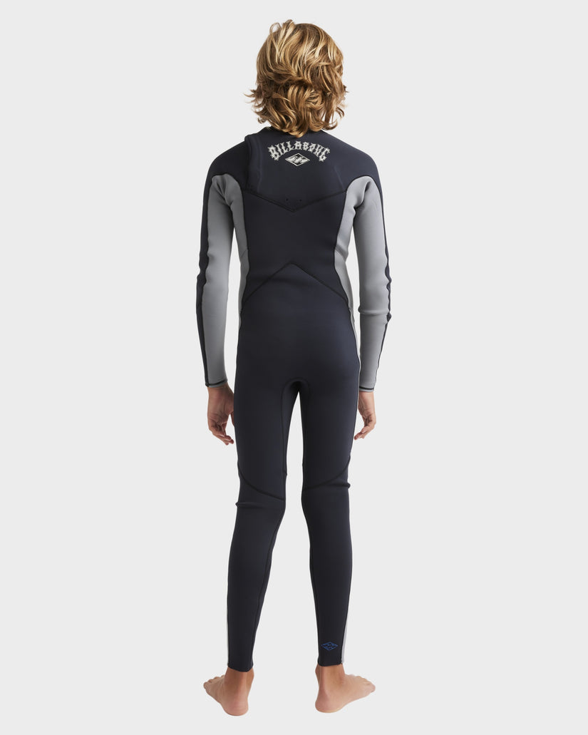 Boys 8-16 4/3mm Absolute Natural Chest Zip Steamer Wetsuit