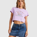 Womens Happy Mind Crop T-Shirt