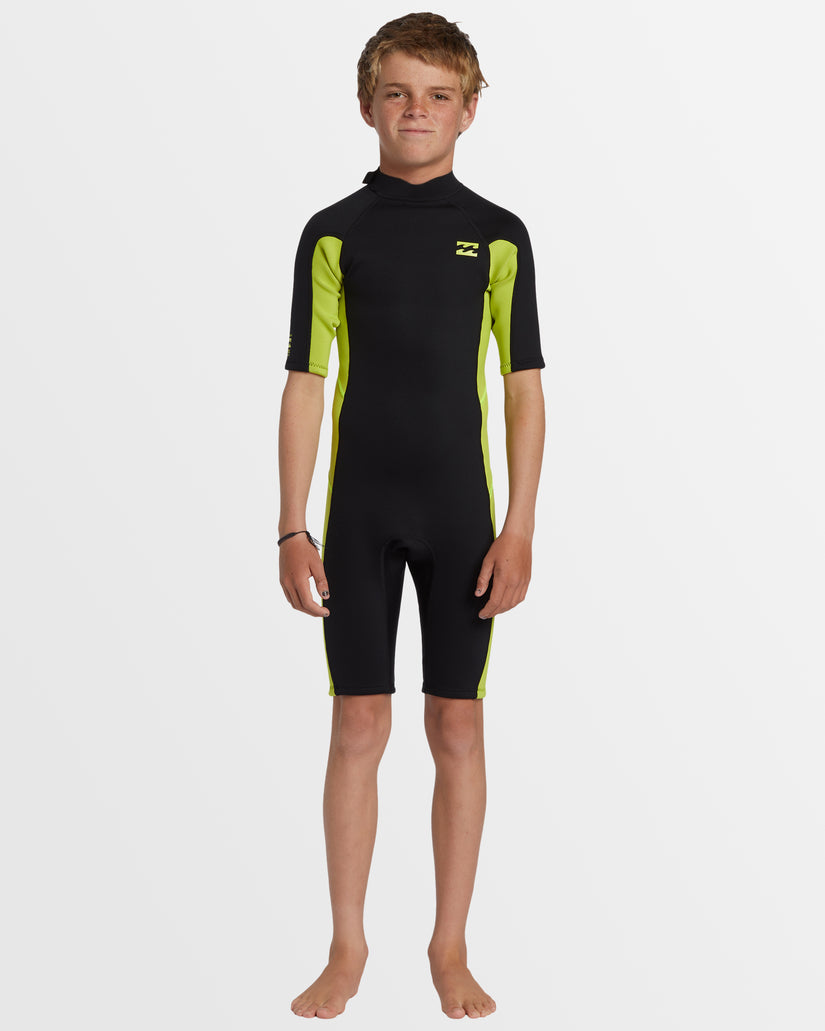 Boys 8-16 2/2mm Foil Back Zip Springsuit