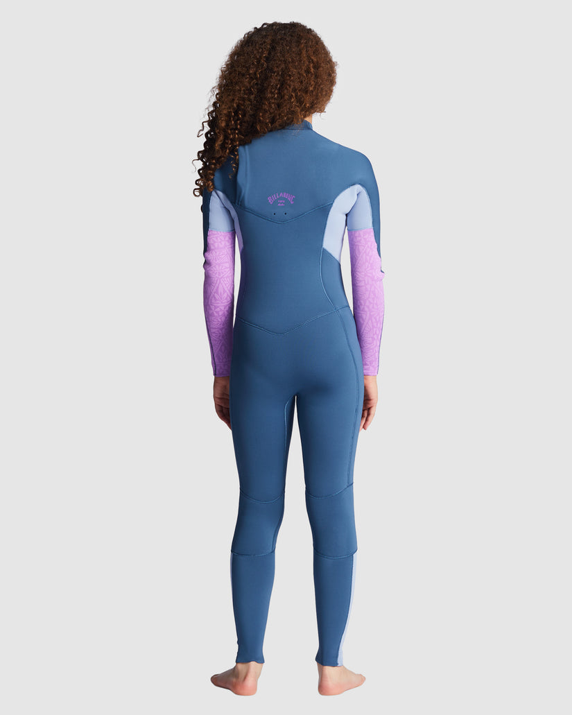 Girls 6-14 3/2mm Synergy Chest Zip GBS Steamer Wetsuit