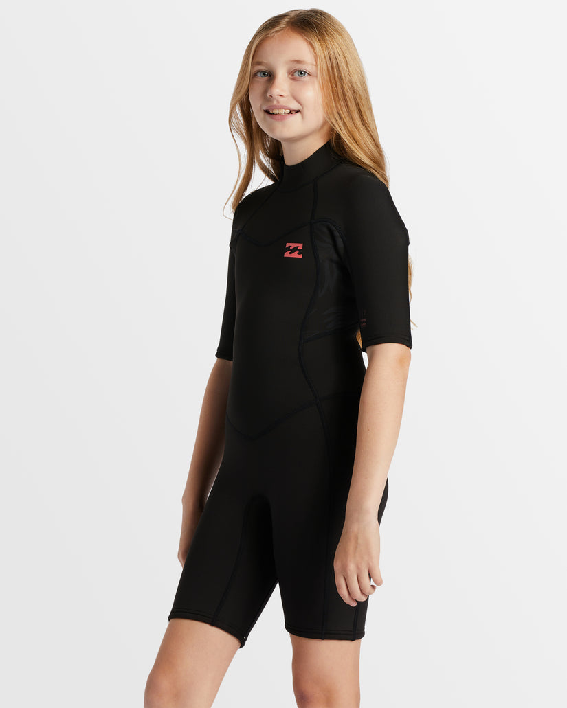 Girls 6-14 2/2mm Synergy Back Zip Springsuit