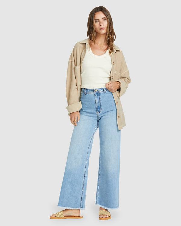 Womens Free Fall Indigo Jeans