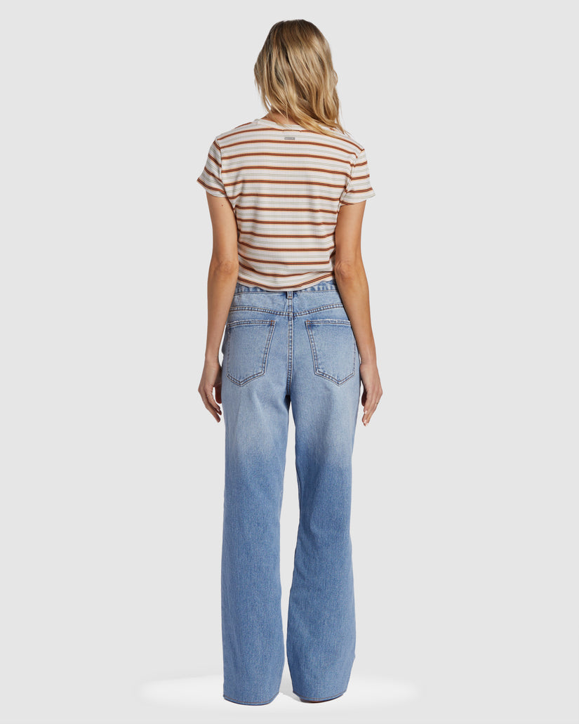 Womens Rachel Low Waist Denim Pants