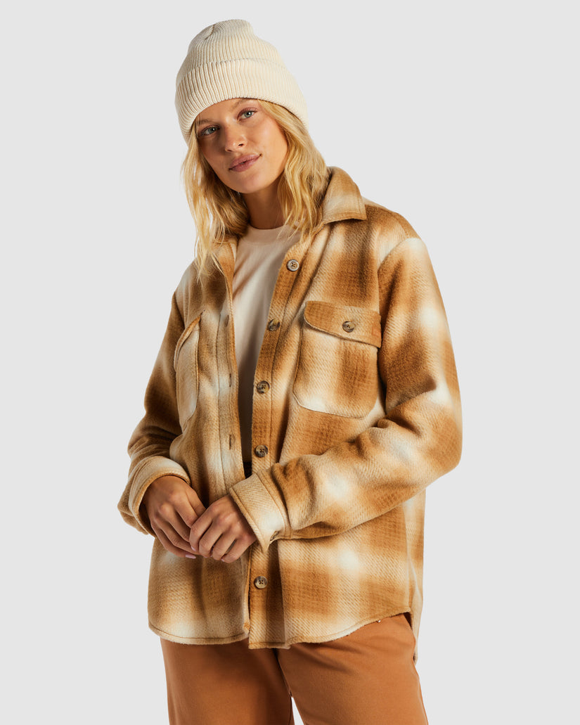 Womens A/Div Forge Fleece Flannel Shacket