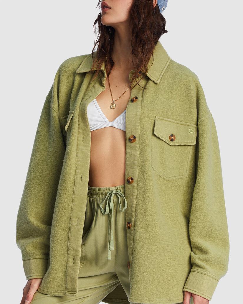 Womens Any Time Button Through Shacket