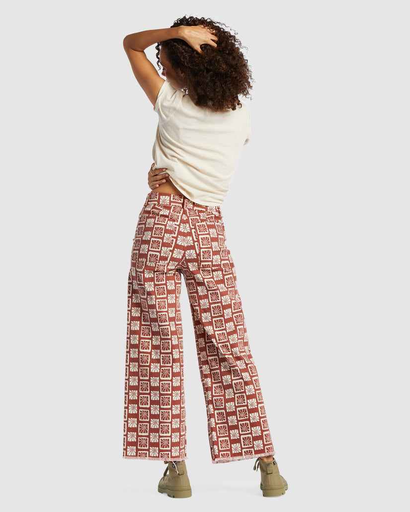 Womens Free Fall Print Pants