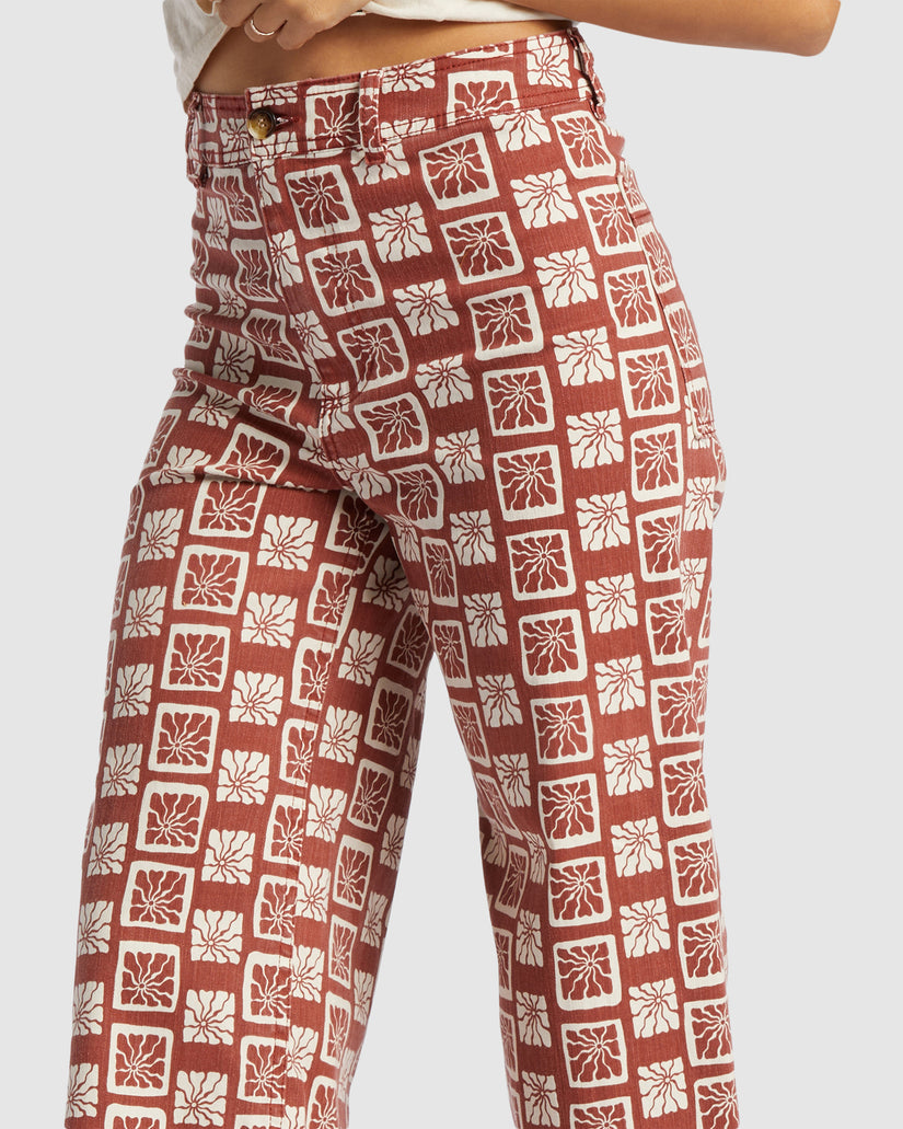 Womens Free Fall Print Pants