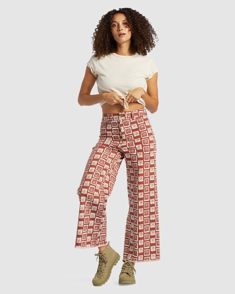 Womens Free Fall Print Pants