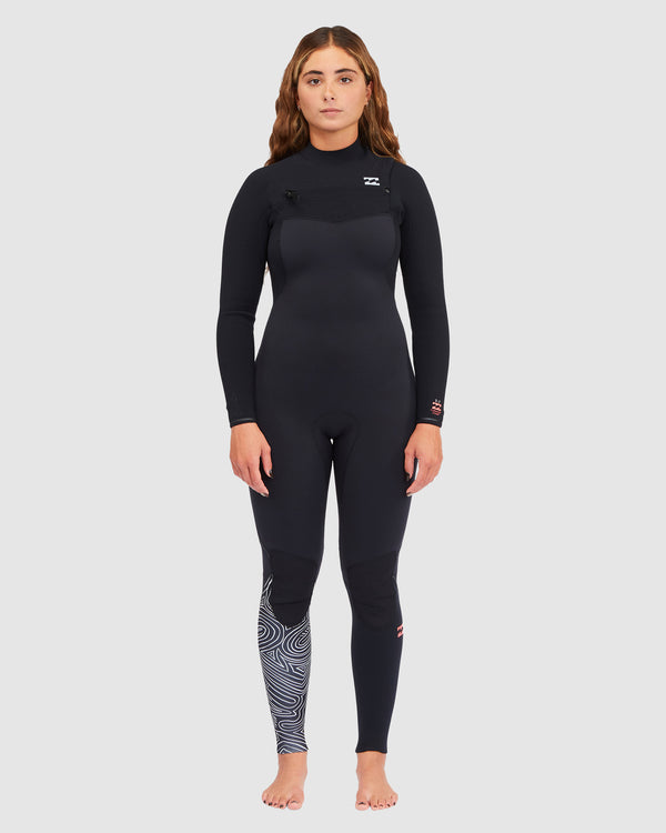 Womens 4/3mm Furnace Comp Chest Zip Steamer Wetsuit