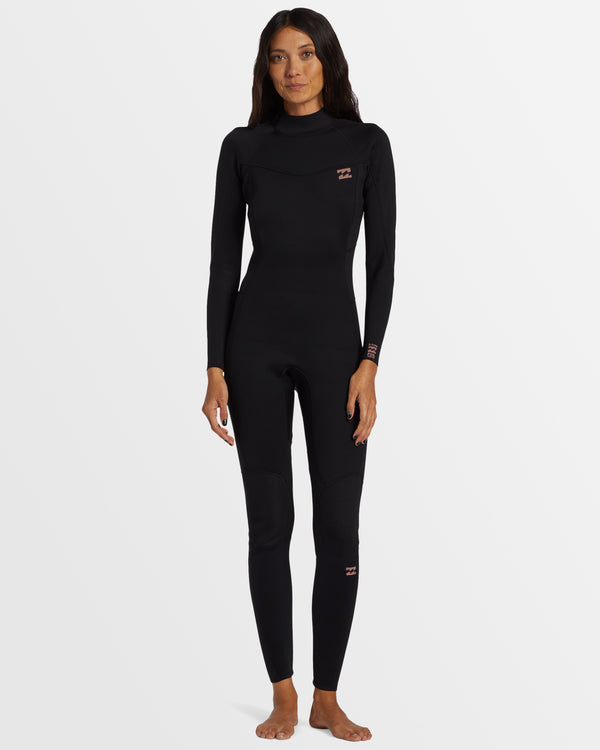 Womens 3/2mm Foil Back Zip Steamer Wetsuit