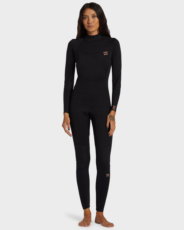 Womens 4/3mm Foil Back Zip GBS Steamer Wetsuit