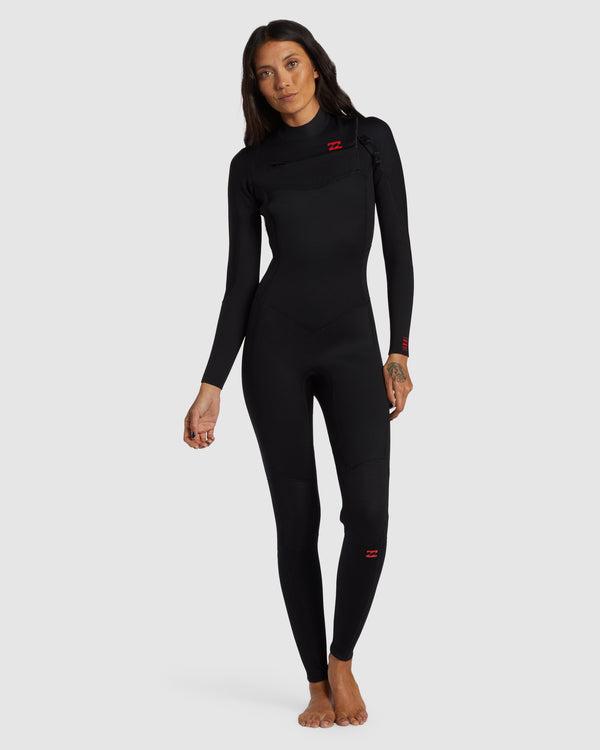 Womens 3/2mm Foil Chest Zip Steamer Wetsuit