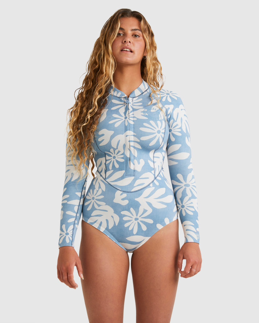 Womens Salty Dayz Light Natural Long Sleeve Springsuit