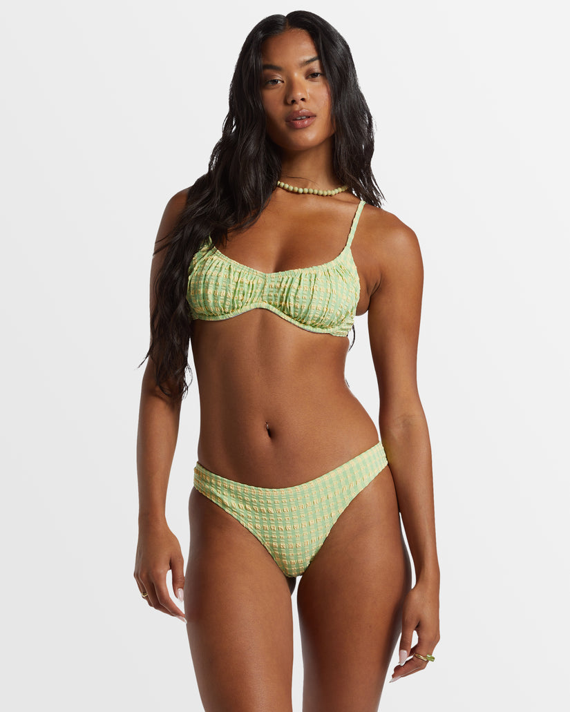 Wave Check Bliss Bralette Bikini Top