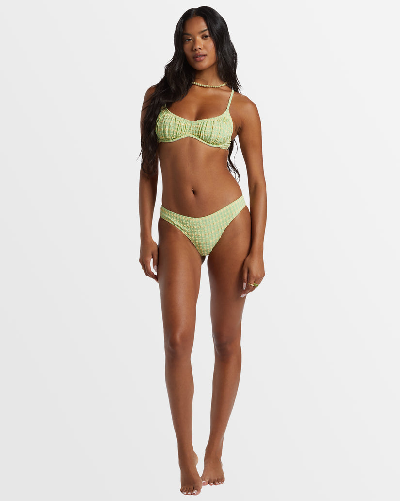 Wave Check Bliss Bralette Bikini Top