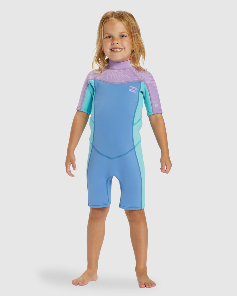 Girls 2-6 2/2mm Synergy Back Zip Springsuit