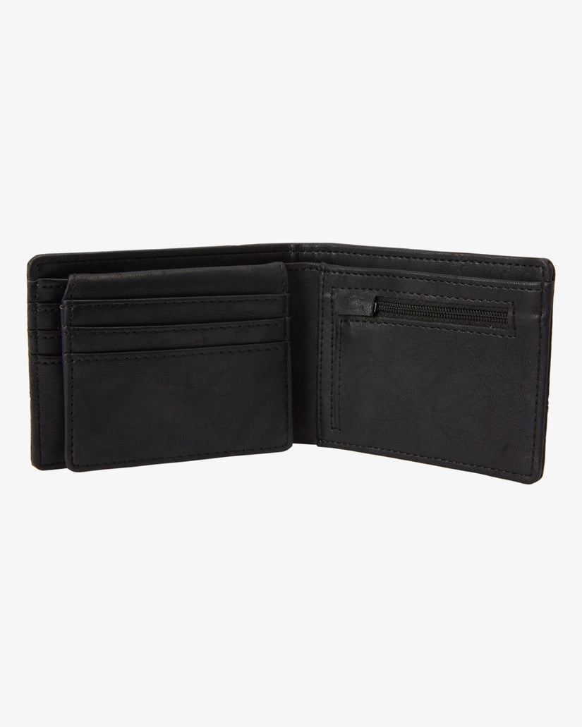 Mens Dimension Faux Leather Bi-Fold Wallet