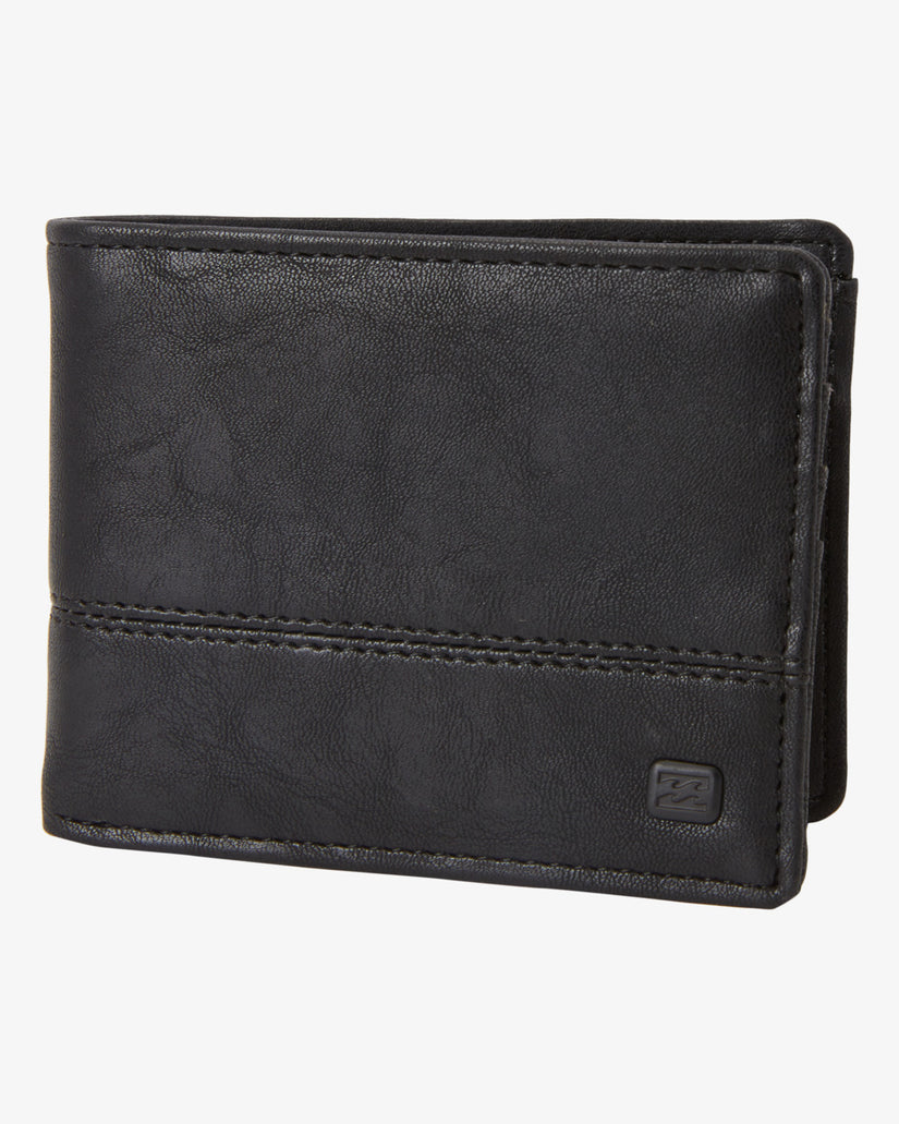 Mens Dimension Faux Leather Bi-Fold Wallet