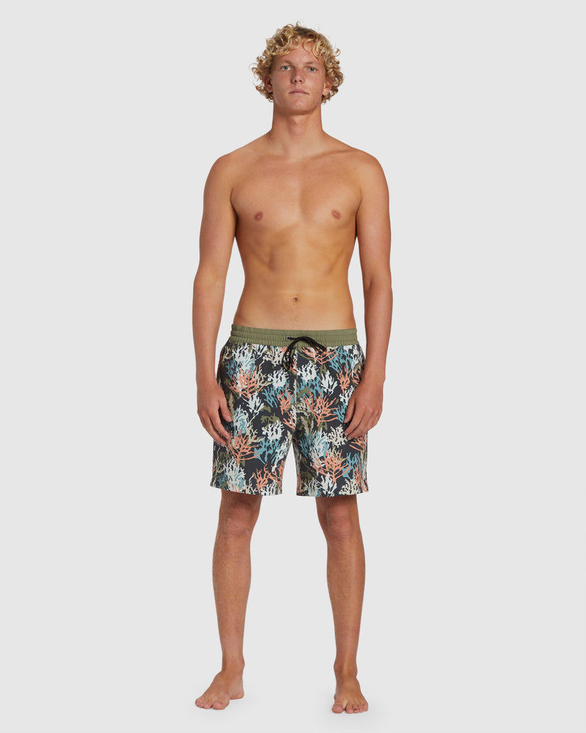 Mens Coral Garden Layback Boardshorts