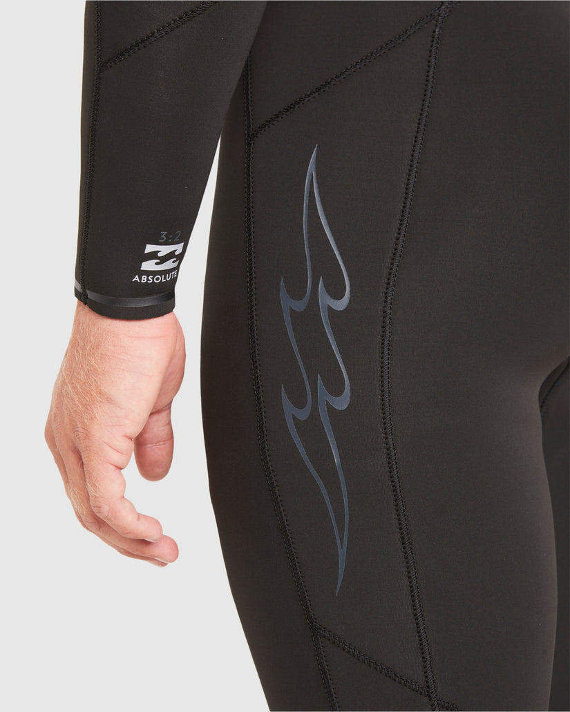 Mens 3/2mm Absolute Chest Zip GBS Steamer Wetsuit