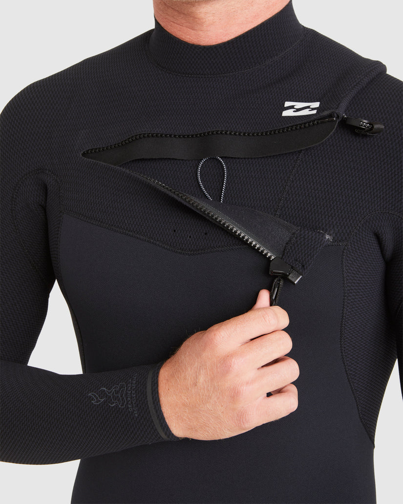 Mens 3/2mm Furnace Comp Chest Zip Steamer Wetsuit