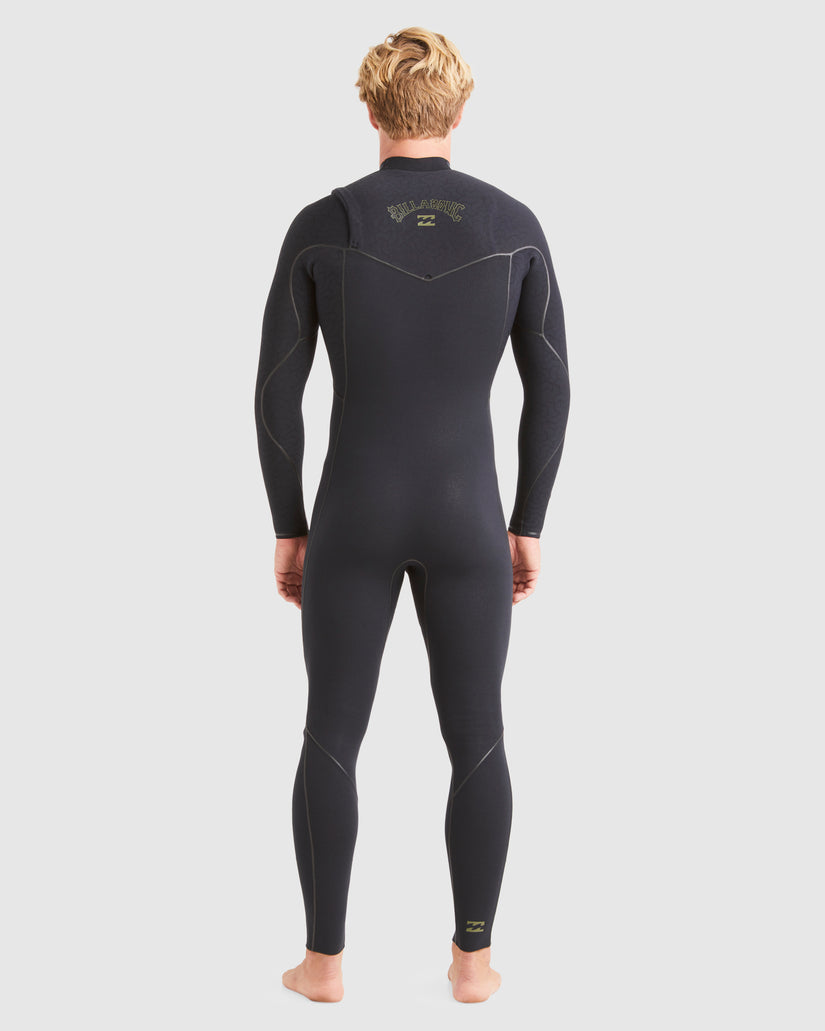 Mens 3/2mm Furnace Natural Chest Zip Steamer Wetsuit