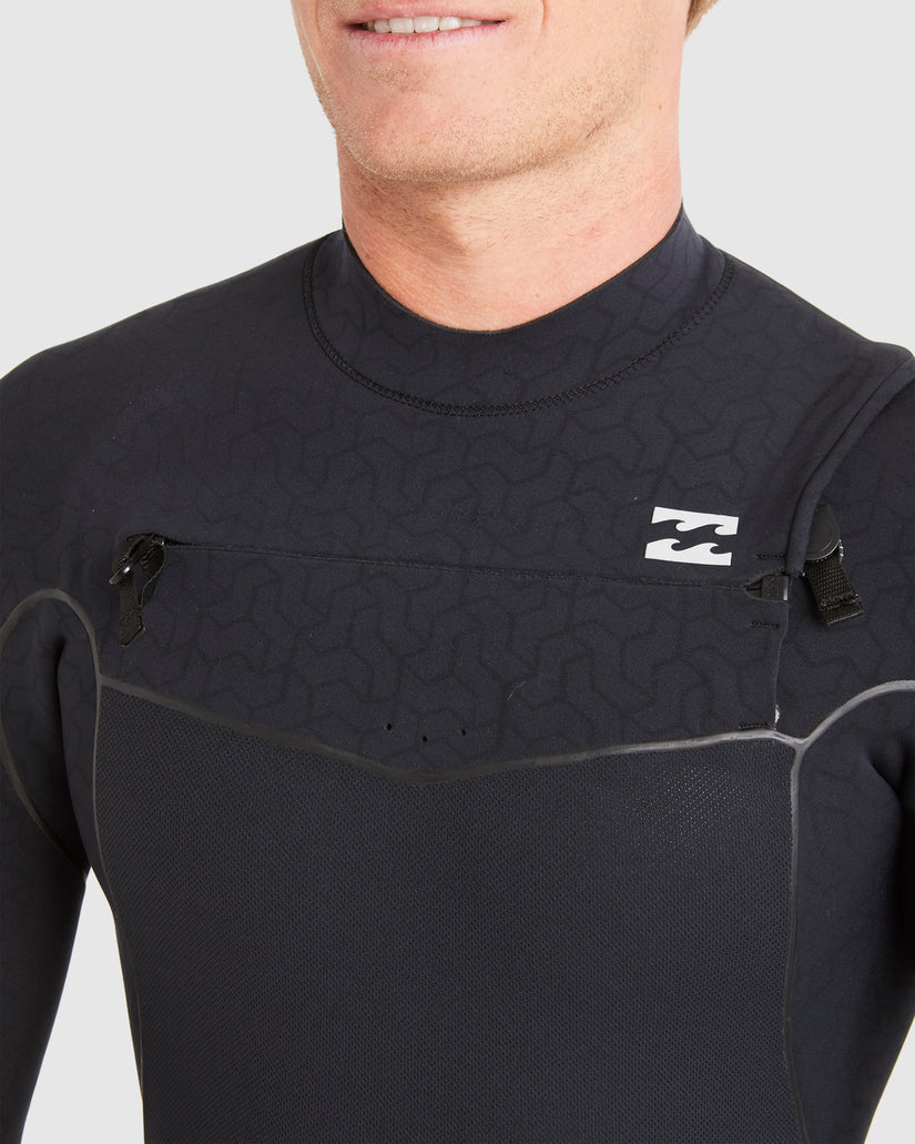 Mens 3/2mm Furnace Natural Chest Zip Steamer Wetsuit