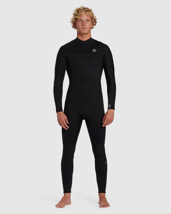 Mens 3/2mm Foil Chest Zip Steamer Wetsuit