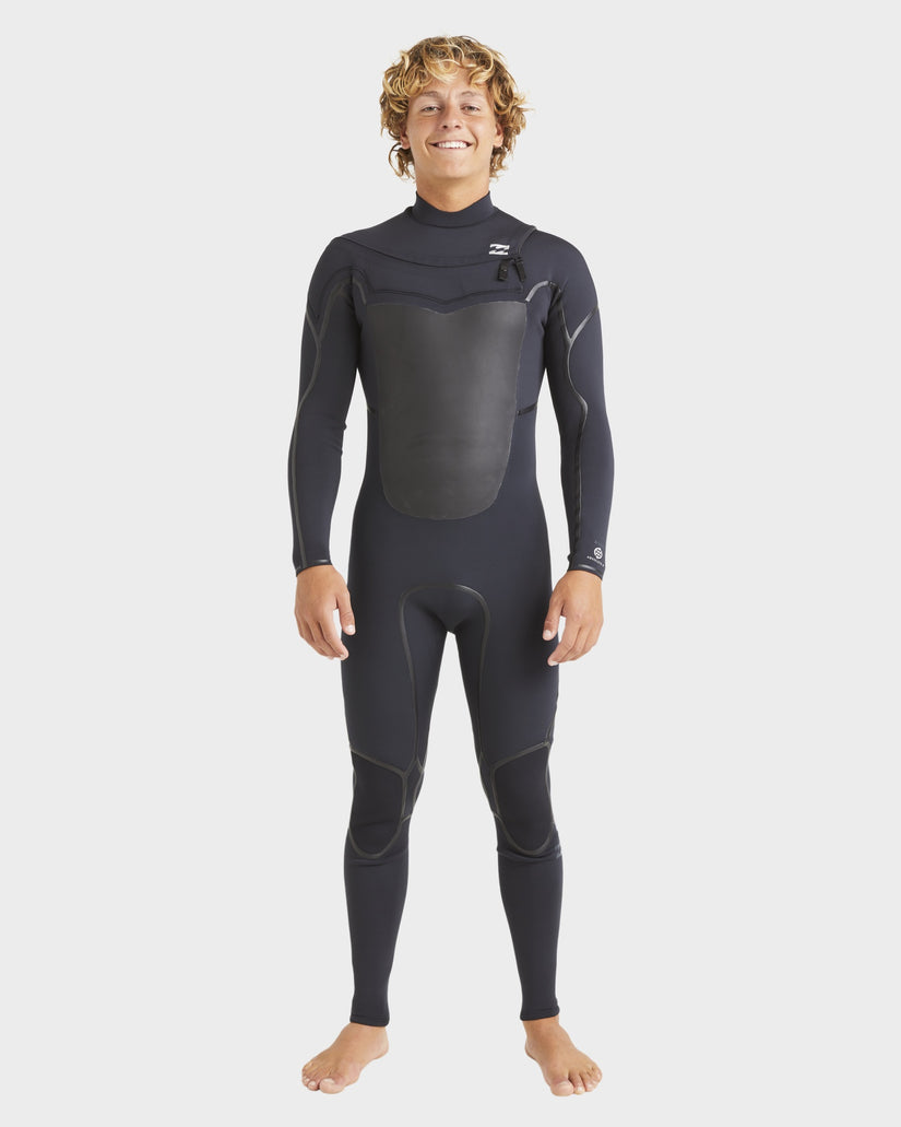 Mens 3/2mm Absolute Natural Chest Zip Steamer Wetsuit