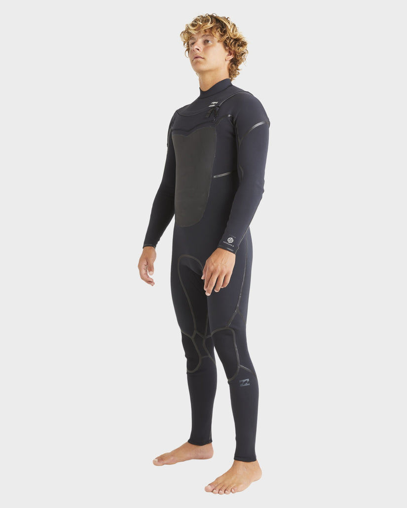 Mens 3/2mm Absolute Natural Chest Zip Steamer Wetsuit