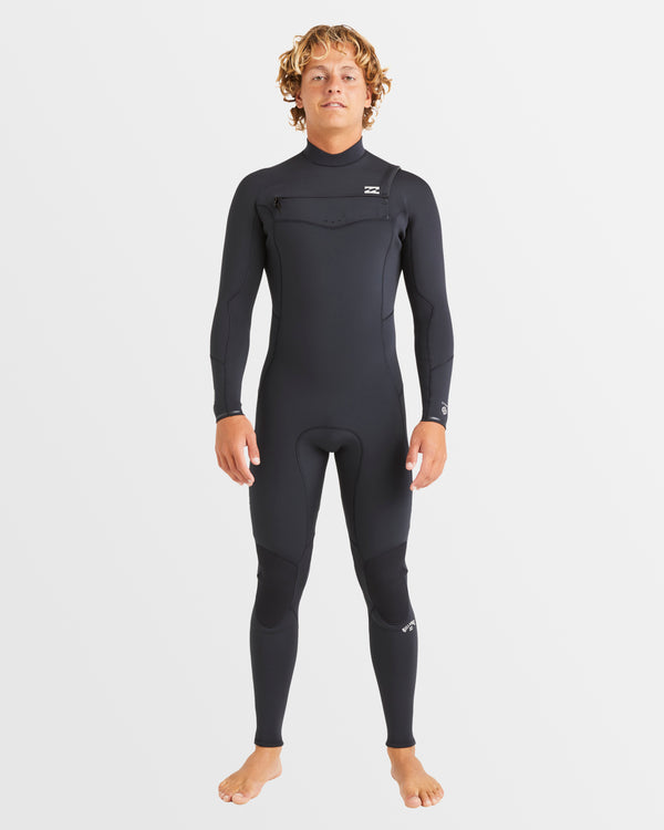 Mens 3/2mm Absolute Natural Chest Zip Steamer Wetsuit