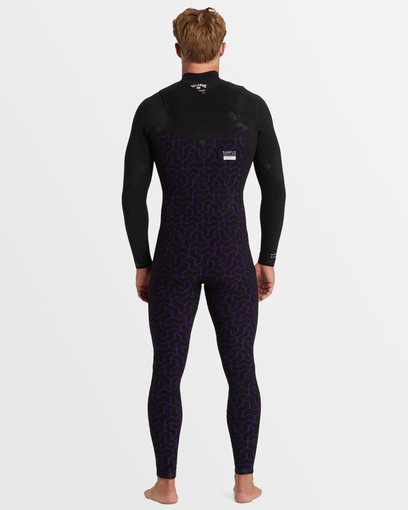 Mens 3/2mm Furnace Natural Chest Zip Steamer Wetsuit