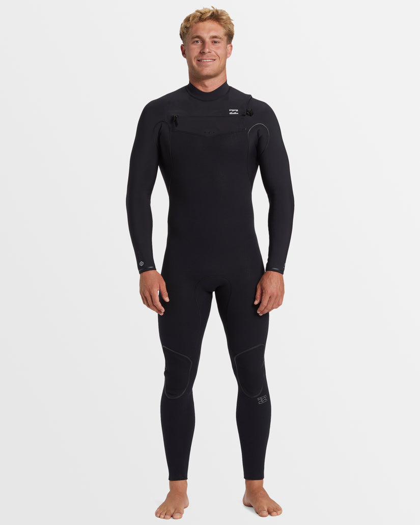 Mens 3/2mm Furnace Natural Chest Zip Steamer Wetsuit