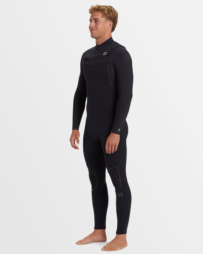 Mens 3/2mm Furnace Natural Chest Zip Steamer Wetsuit