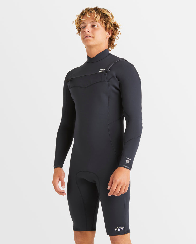 Mens 2/2mm Absolute Natural Chest Zip Long Sleeve Springsuit