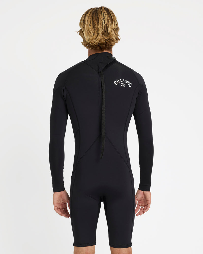 Mens 2/2mm Foil Back Zip Long Sleeve Springsuit