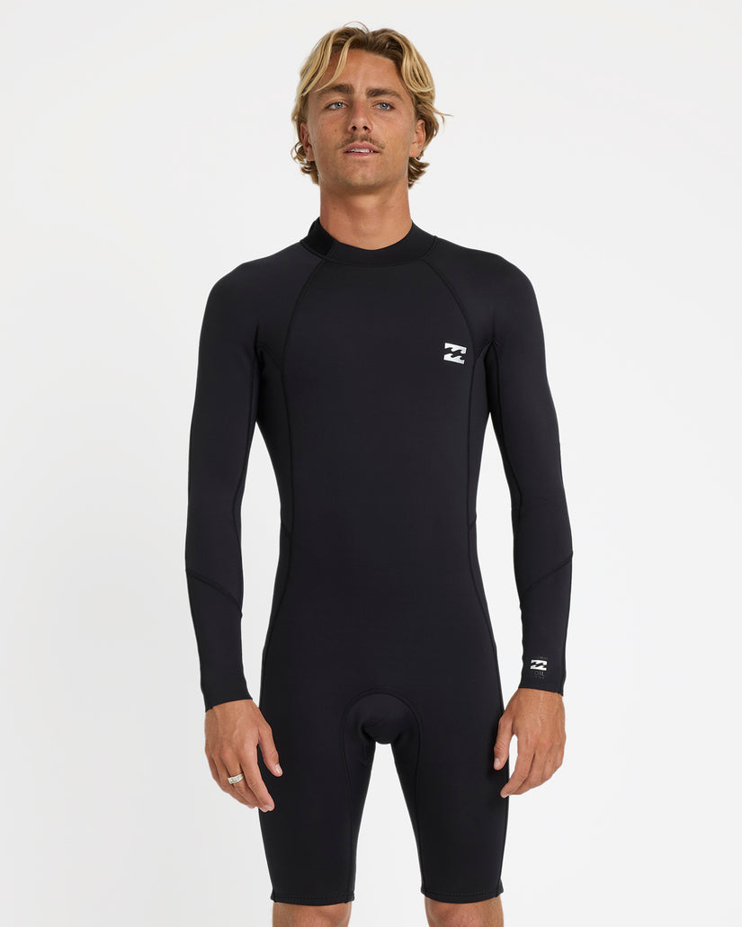 Mens 2/2mm Foil Back Zip Long Sleeve Springsuit