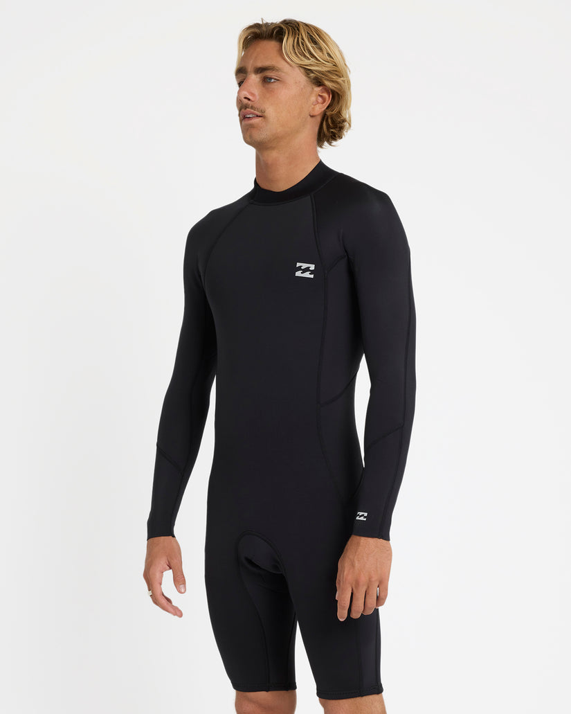 Mens 2/2mm Foil Back Zip Long Sleeve Springsuit