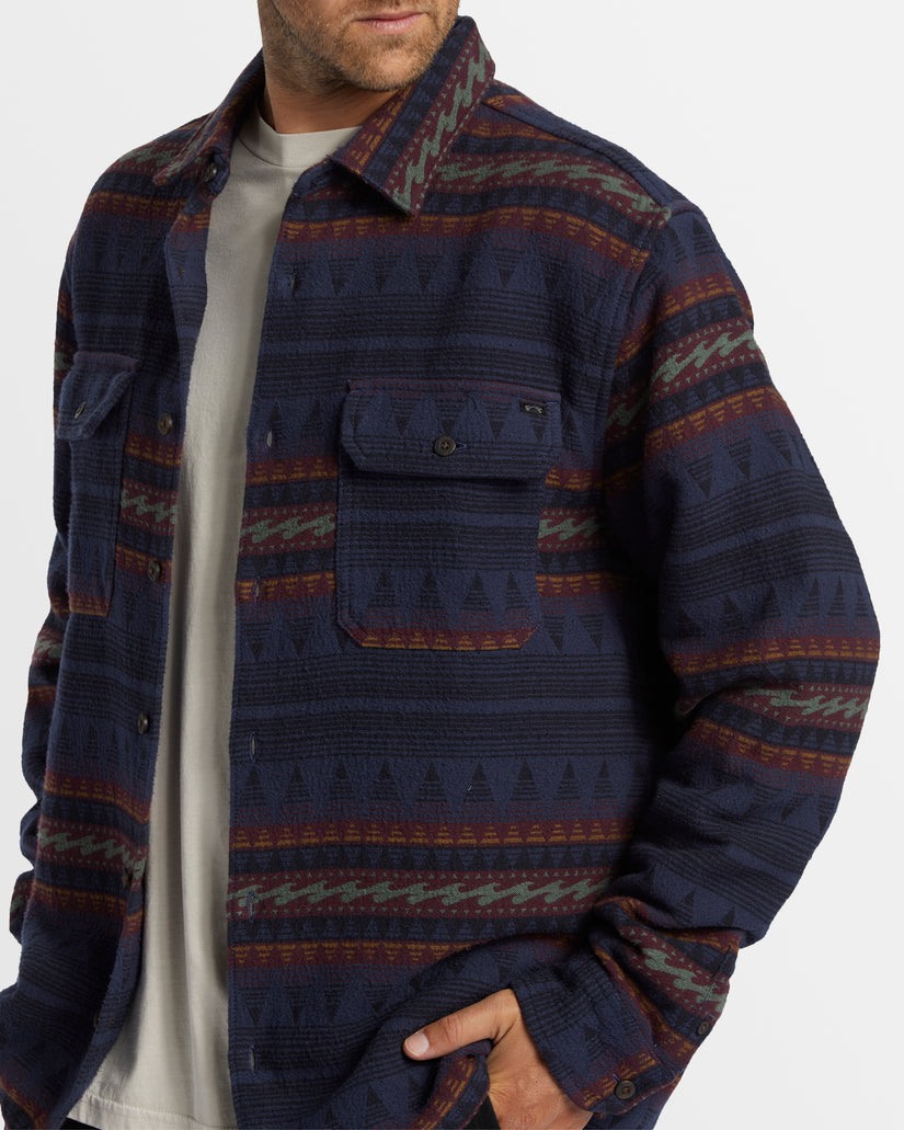 Mens Offshore Jacquard Flannel Shirt