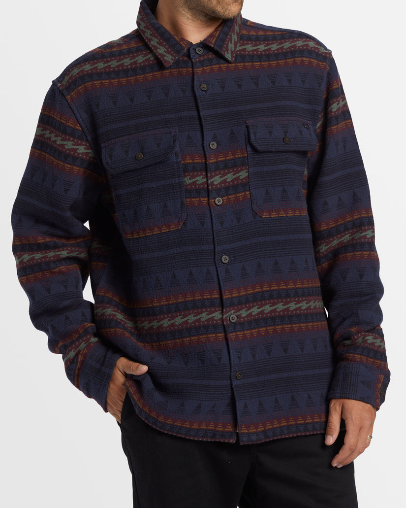 Mens Offshore Jacquard Flannel Shirt