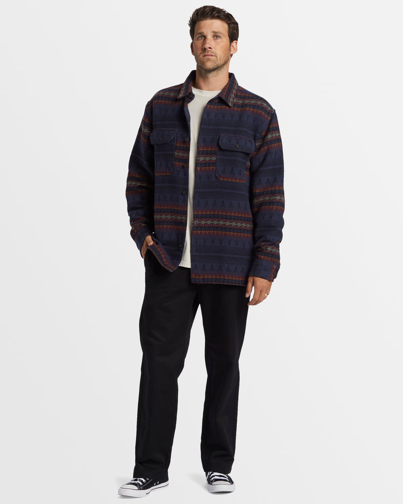 Mens Offshore Jacquard Flannel Shirt