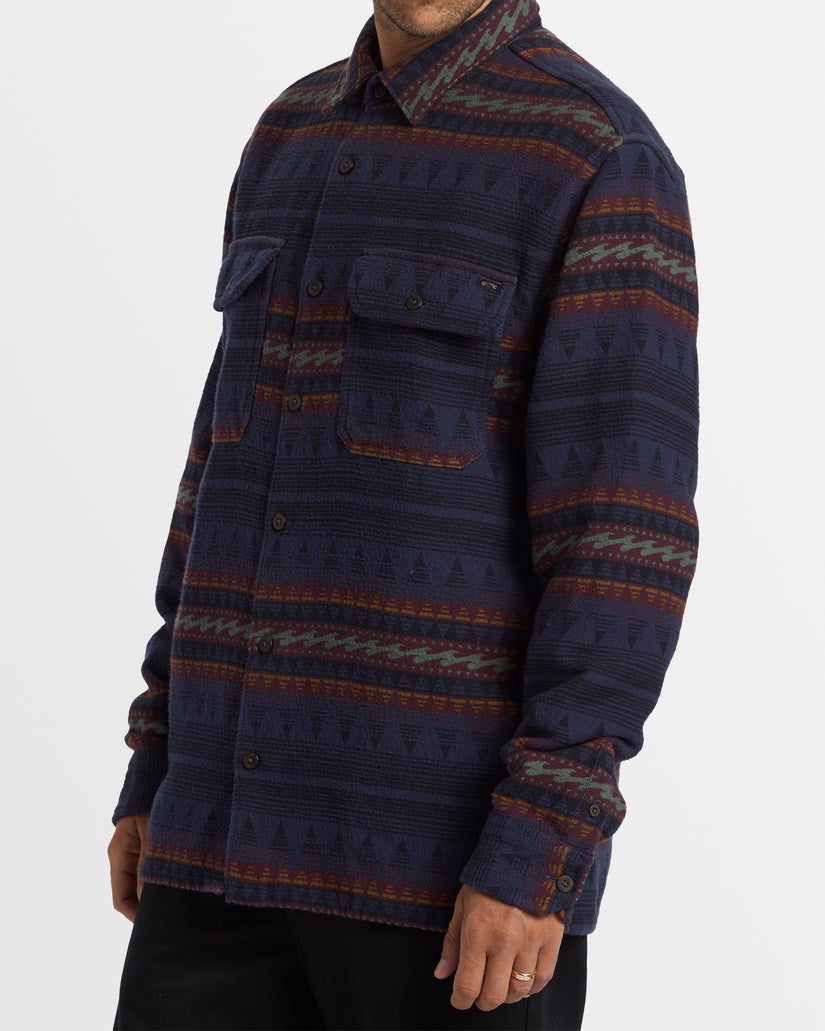 Mens Offshore Jacquard Flannel Shirt