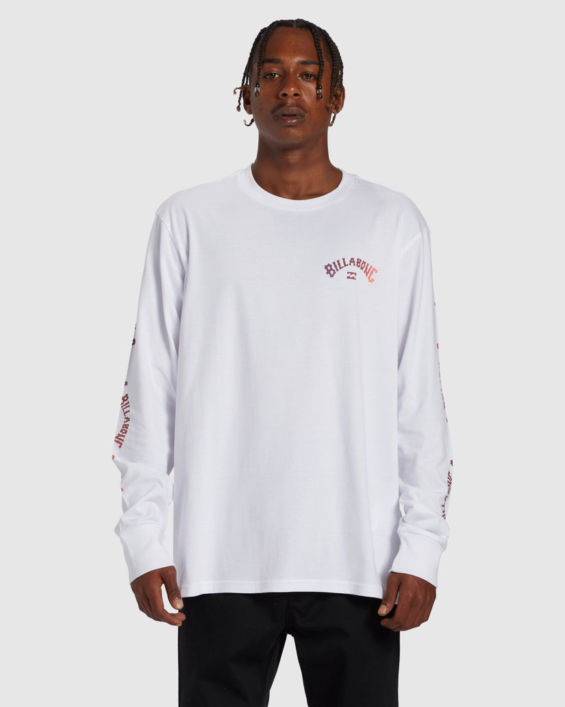 Mens Snaking Arches Long Sleeve T-Shirt