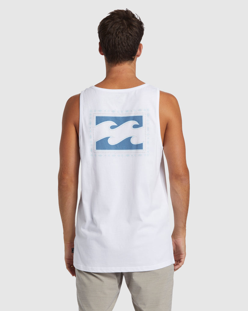 Mens Crayon Wave Tank Top