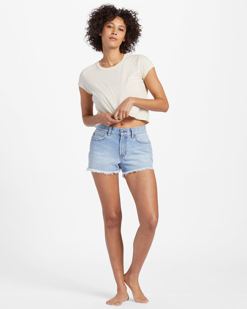 Womens Drift Away Denim Shorts